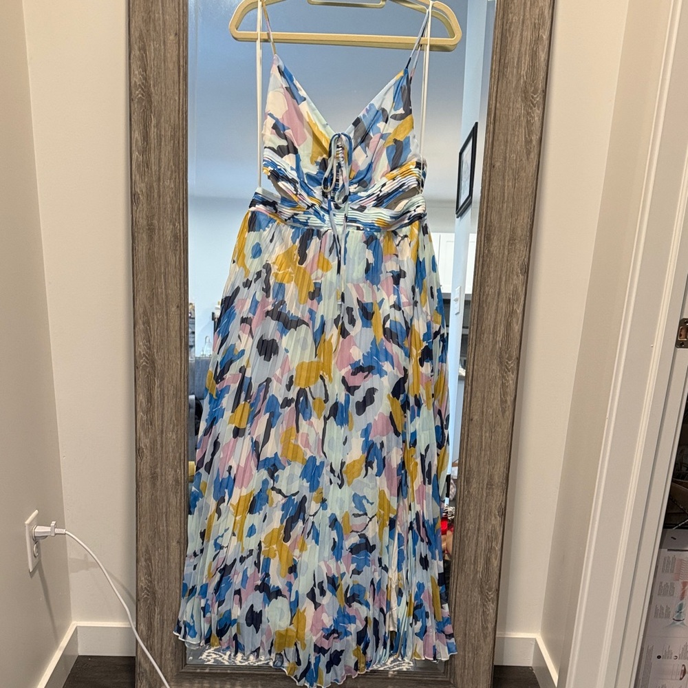 NWT ASTR the Label Multicolor Sleeveless Maxi Dress